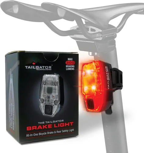 Miniatura 6 de Protect Your Tail — TAILGATOR Bike Brake Light, Auto Brake Signal, 300 Lumen Rear Light, Day/Night Sensing, USB Rechargeable
