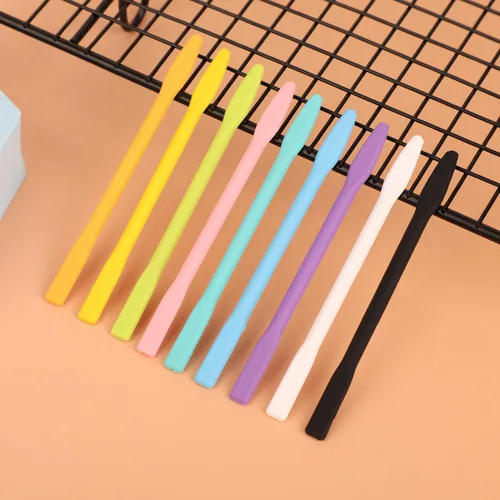 Miniatura 6 de Gartful 9 piezas de varillas de silicona de colores para mezclar, varillas reutilizables para mezclar resina epoxi, para mezcla de resina, pintura