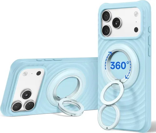 Miniatura 16 de SYNCWIRE Soporte magnético para anillo de teléfono MagSafe, rotación de 360°, agarre magnético de doble cara, soporte de anillo para teléfono