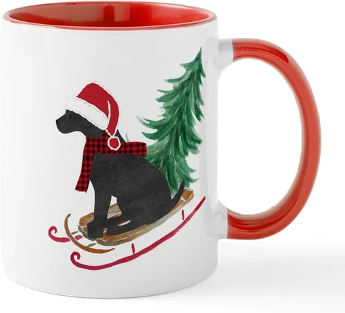 Miniatura 34 de CafePress Black Lab Mug Taza de café de cerámica de 11 oz (11.0 fl oz)