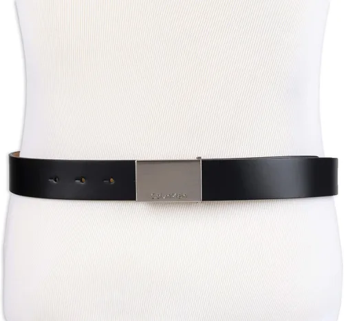 Miniatura 5 de Calvin Klein Cinturón de hebilla con logotipo grabado casual para hombre