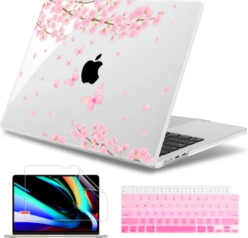 Miniatura 32 de May Chen para M4 MacBook Air de 13.6 pulgadas Funda 2025 2024 2023 2022 Modelos: A3240 A3113 M3 A2681 M2, Carcasa de plástico rígido para MacBook
