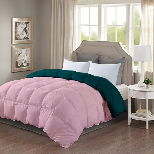 Miniatura 24 de Edredón reversible alternativo para todas las estaciones (negro y borgoña) tamaño California King 102 x 96 pulgadas, 1 edredón con pestañas