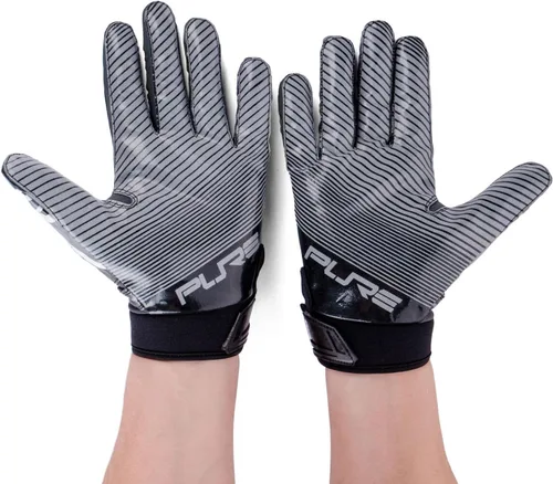 Miniatura 6 de Pure Athlete Guantes de fútbol con receptor ancho – Guantes de agarre adhesivo de élite, equipo de goteo para WR y espalda defensiva – Adultos