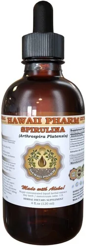 HawaiiPharm Extracto líquido de espirulina, tintura orgánica de espirulina (Arthrospira platensis), suplemento herbario, fabricado en EE. UU., 2