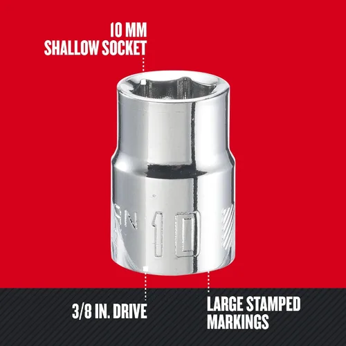 Miniatura 2 de CRAFTSMAN CMMT43541 3/8" Drive 6pt Shallow MM - 0.354 in
