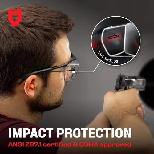 Miniatura 4 de NoCry Gafas de Seguridad Antivaho que se Ajustan Sobre Gafas con Lente Resistente a los Arañazos — Certificadas ANSI Z87 y OSHA, Gafas de Seguridad