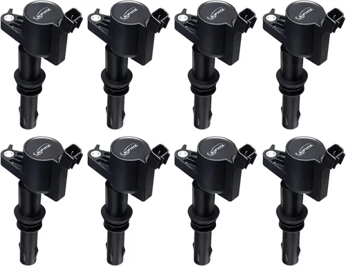 Miniatura 47 de BDFHYK Paquete de bobina de encendido y bujías de iridio compatibles con Audi Volkswagen 2.0L L4 4.2L V8 para UF575 PFR7S8EG, juegos de 4