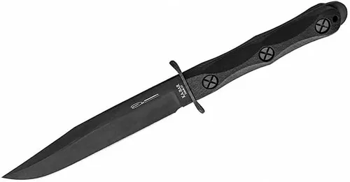 KA-BAR JOHN EK BOWIE EK45 MODELO 5 CUCHILLO COMANDO DE LUCHA Negro, Grande
