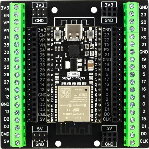 Miniatura 9 de para ESP32 Placa de ruptura 30 pines GPIO 1 en 3 Placa de expansión Bloques de terminal de 3.81mm 0.15" para módulo ESP32 ESP-WROOM-32 ESP32-DevKitC