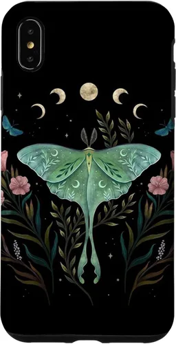 Miniatura 10 de Funda estética Witchy Luna Moth Flower Floral Moon Phases para iPhone 13