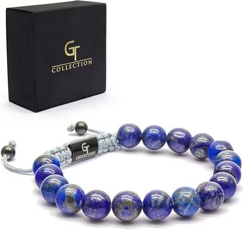 Miniatura 2 de Pulsera de cuentas para hombre Usuario con nombre, fama, fortuna y dinero 100% natural envuelto Pulsera de cuentas de piedras preciosas