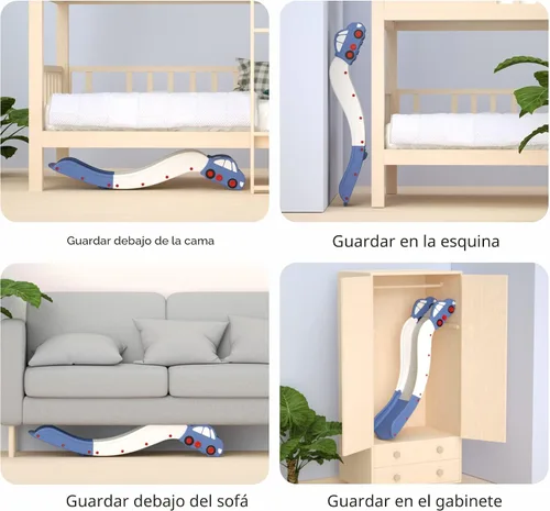 Miniatura 6 de Diapositiva de sofá para escaleras, cama, niños, extendida, ampliada, para niños, juguete de plástico para interiores, fácil de montar, tienda
