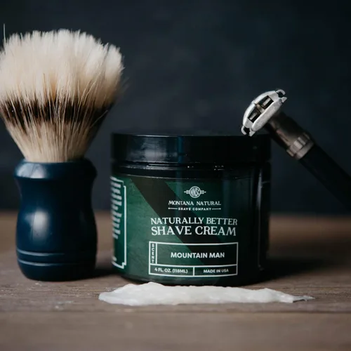 Miniatura 9 de MNSC Old Faithful Naturally Better Shave Cream - Afeitado suave, fórmula hipoalergénica para piel sensible, piel más suave, evita rasguños, cortes