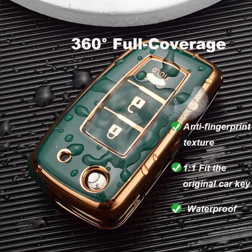 Miniatura 7 de Funda protectora para llave de TPU suave para Nissan Rogue Flip con 3 botones, soporte para llave remota inteligente para Nissan Rogue Select