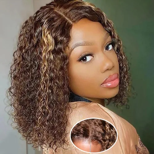 Miniatura 29 de Peluca de encaje frontal sin pegamento Fronbanis, peluca de cabello humano sin pegamento, pelucas de cabello humano pre-depiladas y pre-cortadas