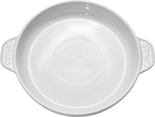 Miniatura 3 de STAUB Olla de cerámica redonda cubierta para brie de 8 pulgadas - Blanca