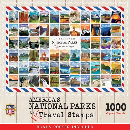Miniatura 12 de MasterPieces National Parks Maps - Rompecabezas de 1000 piezas para adultos, familia o jóvenes - Parques Nacionales de Estados Unidos por Anderson