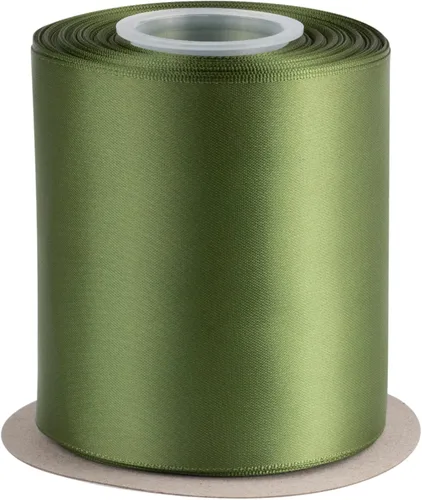 Miniatura 10 de Cinta de satén de doble cara de 3 pulgadas de ancho - 25 yardas (012-plateado)