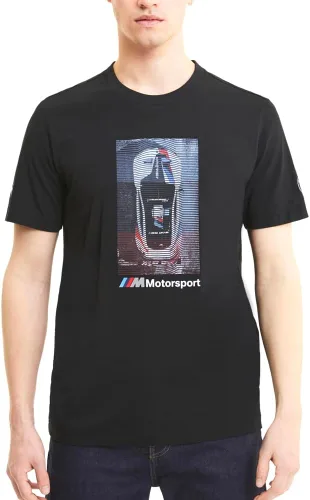 Miniatura 9 de PUMA Hombres BMW MMS Essentials Motorsport Tee Casual Tops Casual - Negro