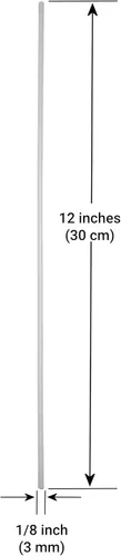 Miniatura 4 de Varilla de polietileno Varilla de soldadura de plástico, 1/8 pulg. de diámetro, 30 ft., Natural