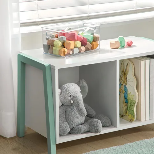 Miniatura 6 de iDesign - Contenedor apilable de plástico transparente, organizadores de cocina y almacenamiento para refrigerador y despensa Organizadores