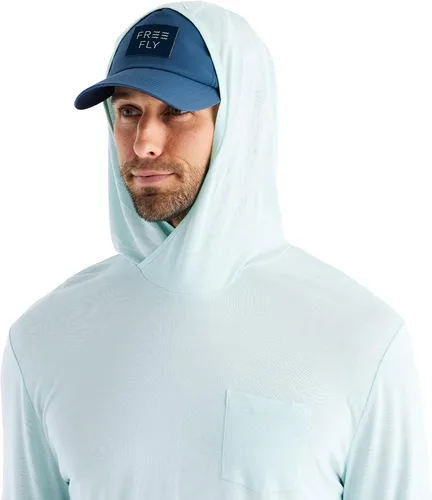 Miniatura 15 de Free Fly Sudadera ligera con capucha para hombre, con protección solar UPF 20+ para hombre, transpirable, manga larga, para pesca