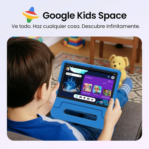 Miniatura 3 de ApoloSignage 2025 Tablet Android 15 para niños, pantalla HD de 10 pulgadas, procesador Octa-Core, 8 GB RAM, 64 GB ROM (expandible a 1 TB), con Azul