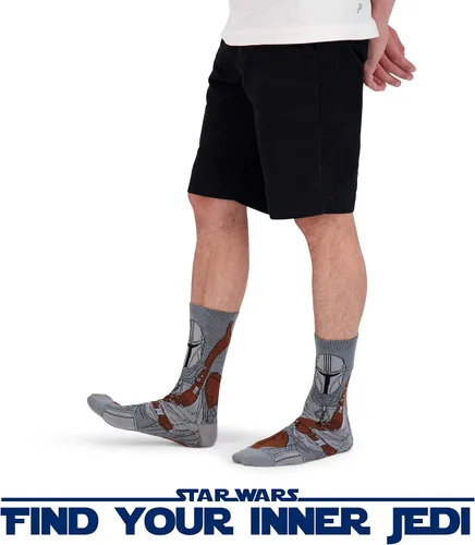 Miniatura 5 de Hyp Calcetines Baby Yoda Star Wars Mandalorian The Child Grogu para hombres mujeres y adultos 4 pares de calcetines en caja de regalo de Star Wars