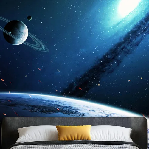 Miniatura 13 de NWT Calcomanía removible para pared, diseño de nube galáctica, estrella, nebulosa, fantasía, ciencia ficción, astronomía y arte espacial, arte