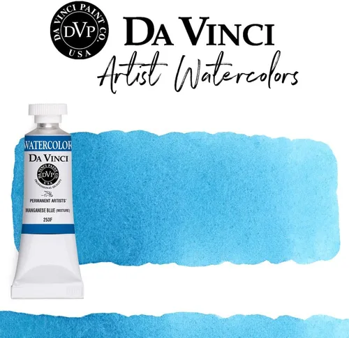 Miniatura 118 de DA VINCI PAINTS Pintura Acuarela Profesional para Artistas, Alizarin Crimson (Quinacridone), 37ml Índigo