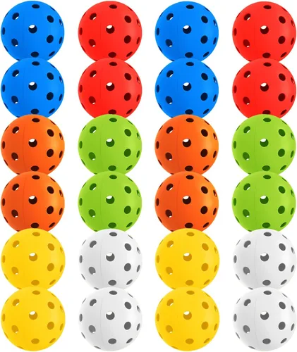 Miniatura 9 de Paquete de 6 pelotas de pickleball deportivas para exteriores - 40 pelotas de pickleball - Bolas de pickleball de EE. UU. aprobadas por USAPA