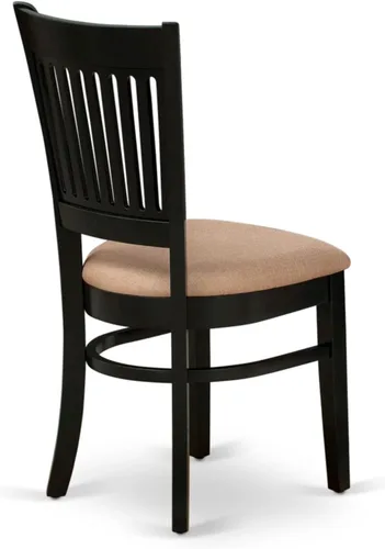 Miniatura 8 de East West Furniture AMVA3-BCH-C - Juego de mesa de comedor moderno de 3 piezas que contiene una mesa de cocina redonda con pedestal y 2 sillas