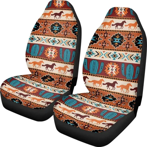 Miniatura 19 de INSTANTARTS Fundas de asiento de coche con diseño de dalia estética, solo para asientos delanteros, protector de asiento de vehículo, 2 unids/set