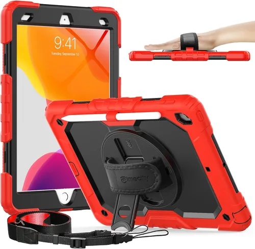 Miniatura 18 de Timecity - Funda para iPad de 9ª/8ª/7ª generación, de 10.2 pulgadas, funda protectora resistente con protector de pantalla, soporte giratorio