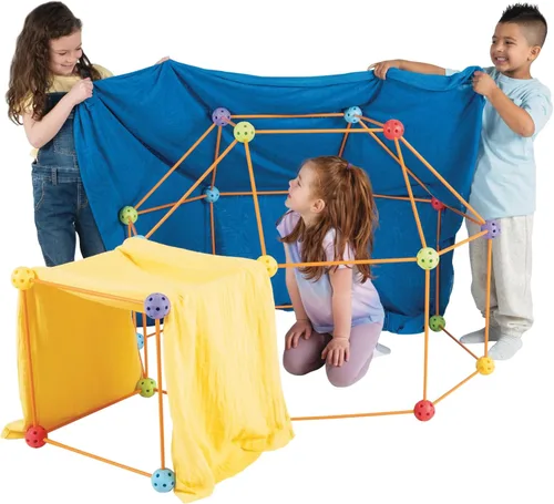 Miniatura 2 de Crazy Forts Everest Toys Multicolor - Juego de construcción de fuerte de 69 piezas - Juguetes STEM para construir en interiores o exteriores