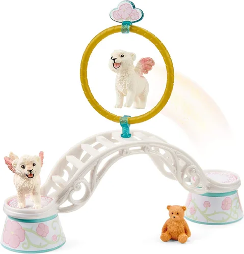Miniatura 2 de Schleich Bayala 42524 - Juego modular de 9 piezas con lindas figuras de león, arco, aro y calcomanías, juguetes de criaturas míticas
