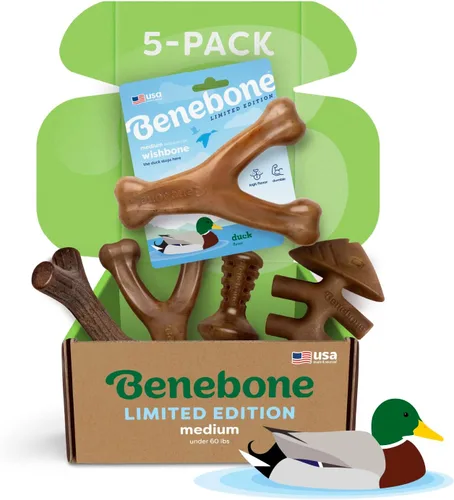 Miniatura 9 de Benebone - Paquete de 4 juguetes para masticar pequeños para perros agresivos, fabricados en Estados Unidos, para perros de 13.6 kg y menos