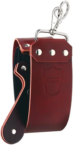 Miniatura 3 de Parker's - Rasuradora recta de cuero Latigo hecha a mano para afilar navajas y cuchillos rectos, fabricado en Estados Unidos, 3 x 27 pulgadas (rojo)