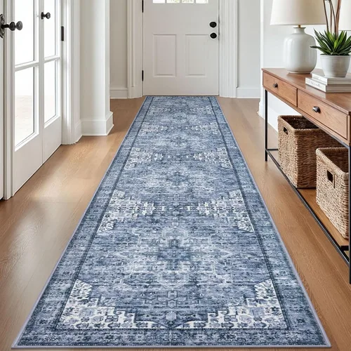 Miniatura 159 de SIILOOM Alfombra lavable de 2 x 3 pies, alfombra suave color taupe ceniza para entrada, tapete antideslizante para puerta de interior, tapete