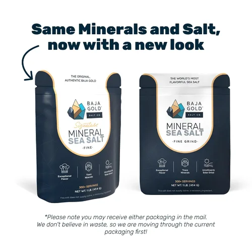 Miniatura 9 de Baja Gold Sal marina mineral - Recomendada por Gary Brecka - Sal de molienda fina para cocinar y hornear Sal natural de Baja para usos culinarios