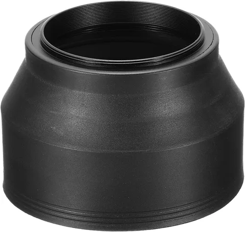 PATIKIL Parasol para lente de cámara de 1.929 in, protector de lente plegable de goma, bloquea el exceso de luz solar, mejora la fotografía de