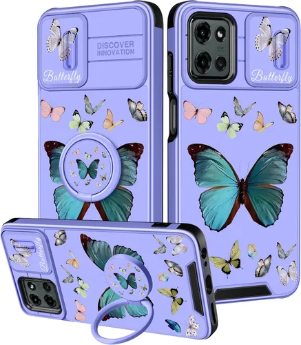 Miniatura 54 de para Moto G 5G 2023 funda - Cubierta de teléfono linda con corazón para mujeres y niñas, diseño único negro con cubierta deslizante para la cámara