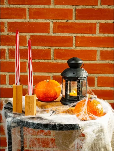 Miniatura 7 de CANDWAX - Velas cónicas de 10 pulgadas, juego de 4, sin aroma, arden durante 8 horas, sin goteo, ideales para Halloween u otras fiestas temáticas