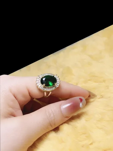 Miniatura 5 de Anillo apilable ajustable de las mujeres de la circona azul de la moda vintage y regalos de vacaciones