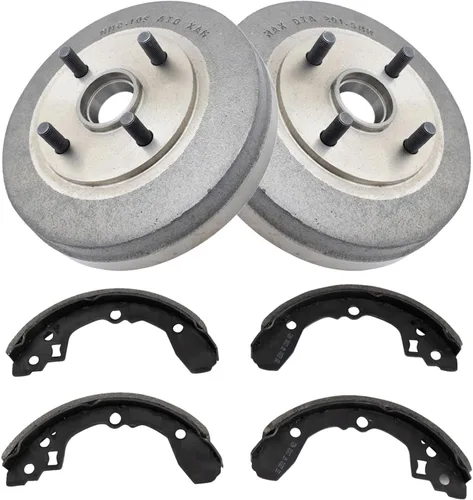 Miniatura 35 de Kit de tambor de freno y zapata ABS trasero TRQ Compatible con Subaru Forester Impreza