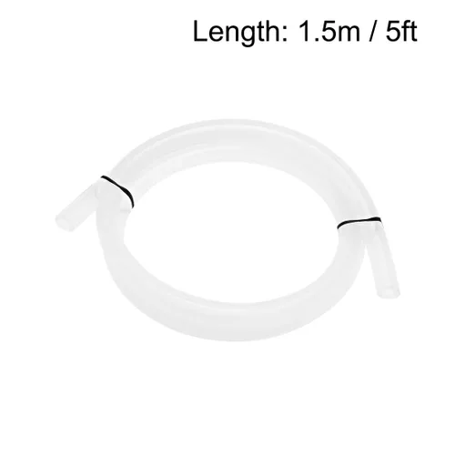 Miniatura 3 de uxcell Tubo de silicona, 1/4 pulgadas de diámetro interior x 1/2 pulgadas de diámetro exterior de 5 pies, tubo de goma de silicona, manguera de aire