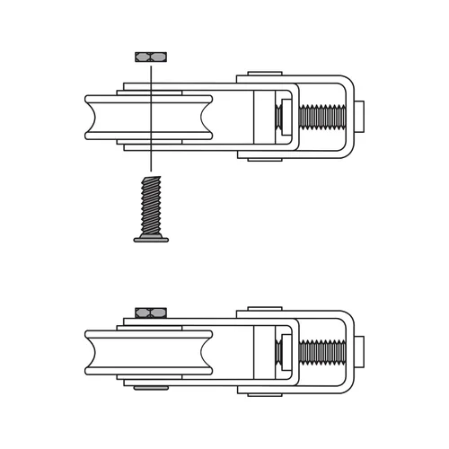 Miniatura 4 de Prime-Line D 1799 Kit de reemplazo de rodillos para puerta de patio, 1-1/2 pulgadas, paquete de 2