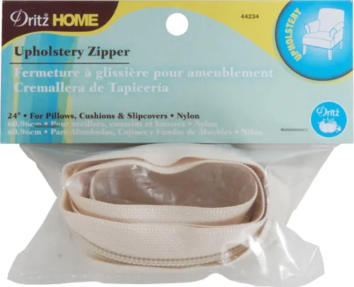 Miniatura 13 de Dritz Home 9069 Cremallera de tapicería de latón, 72 pulgadas, beige