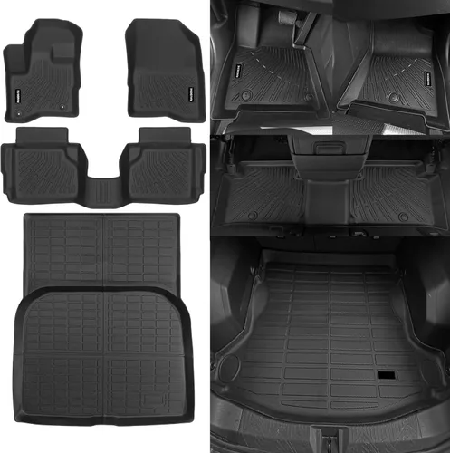 Miniatura 24 de Alfombrillas de piso Naibeve para Ford Edge 2015 2016 2017 2018 2019 2020 2021 2022 2023 2024 2025 - Ajuste personalizado para todo clima